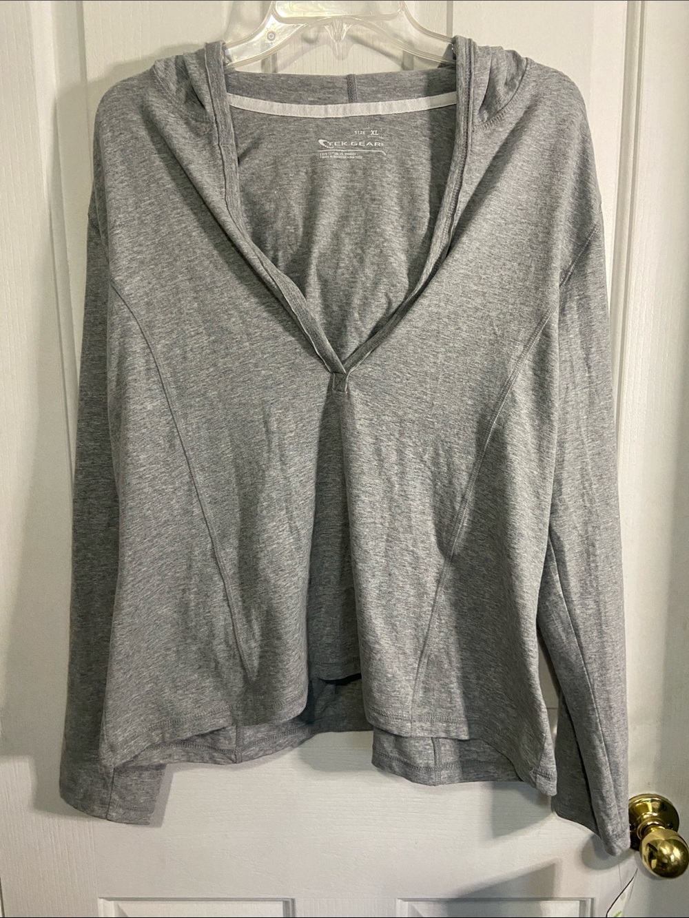 tek gear Lightweight Gray Hooded Pullover